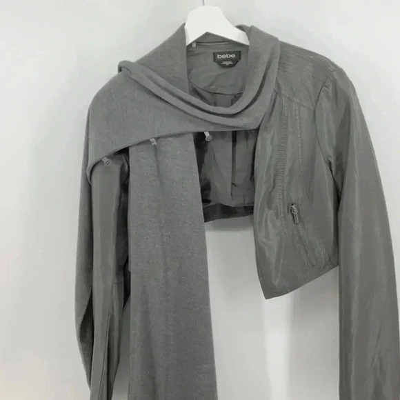 BEBE MOTO JACKET WITH REMOVABLE SCARF - Picture 3 of 5